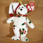 Ty Jingle Beanie Holiday Teddy 1997 1998 1999   Halo W Tags Lot Of 4 Plush 5   