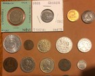 20 European Coins 1870-1993-spain france germany denmark romania austria poland