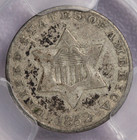 1852 Three Cent Silver Piece 3cs Pcgs Vf 35