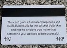 W  Privilege Card Novelty Plastic Credit Card Trumps Everything Gag Gift 