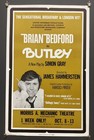 Brian Bedford Butley Original Window Card Poster 1973 Morris Mechanic Theatre