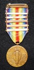 Named Wwi 42nd Rainbow Division Victory Medal With Five Claps Or Battle Bars