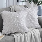  18x18 Pillow Covers  Cushion Throw Pillow Cover 18  X 18   pack Of 2  White