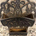 Cast Iron Double Match Holder Wall Hanger Wilton Products Usa 6 25  Vintage Az54