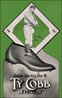 Ty Cobb Shoes Store Counter Adertising Standup Sign Detroit Tigers Cleats Hof
