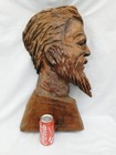 Carved Wood Abraham Lincoln Wall Sculpture Hanging Art 26  Tall