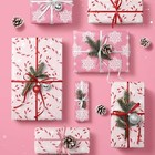  Reversible Christmas Wrapping Paper Roll  Pink 17 Inch X 33 Feet Pink Candy