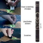 Scratch Off Large Travel Destination Tracker Gift World Map Poster 33x23 Inches