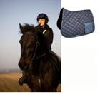 Horse Saddle Pad With Storage Pocket Quilted Equestrian Riding Pad All Purpose