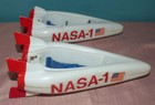 Lot Of 2 Vintage Zylmex Zee Toys Metal Man Nasa Space Ships Parts Or Repair