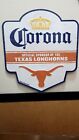 Corona Texas Longhorns Metal Tin Beer Bar Sign 15      X 17     man Cave  new Rare 