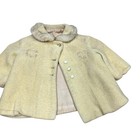 Vintage Child s Coat  Cozy Warm Suede      