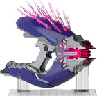 Nerf Lmtd Halo Needler Dart-firing Blaster  Light-up Needles  10-dart Rotating
