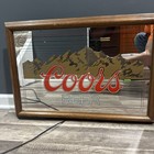 Vintage 1987 Adolph Coors Beer Bar Sign Light Up Mirror In  Frame 25   x 17   