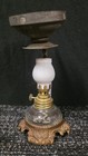 Antique Vapo Cresolene Medical Lamp W  Stand   Milk Glass Shade