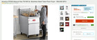 Avantco Natural Gas Floor Fryer 177ff100n 70-100lb 150 000 Btu