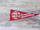 Rare Escanaba Michigan Centennial Pennant 100 Years Book   Pin
