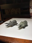 Vintage Mid-century Cast Metal Dinosaur Figurines Lot Of 6 Srg Sell Rite Style