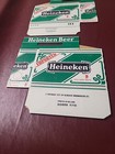 2  Vintage 1975 Heineken Beer Carton 6 Pack 12 Oz  Bottles Holder New Unused