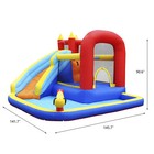 Inflatable Kids Water Slide Jumper Bounce House W  Blower Water Gun Splash Pool