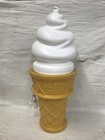Blow Mold Giant Plastic Ice Cream Store Display Vanilla Swirl Safe T Cup Lighted