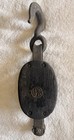Antique Uw Pulley Block Wood Iron Swivel Hook Farm Barn Hoist C1900 16   