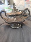 Antique Reed   Barton 3710 Silverplate Creamer Sugar Bowl Set Art Nouveau