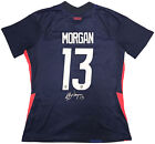 Team Usa Alex Morgan Autographed Blue Nike Jersey Womens Size L Beckett 221520