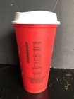 Starbucks Reusable Cup Grande 16oz Red Holiday Christmas Limited Edition 2019