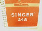 Vintage Singer Sewing Machine Model  248 Instruction Manual  Top Condition  Nice