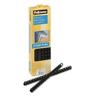 Fellowes Plastic Comb Bindings 1 2  Diameter 90 Sheet Capacity Black 25