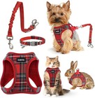 Dog Harness  Collar And Seat Belt Set  Vehicle Safety Harness  Retractable Ad   