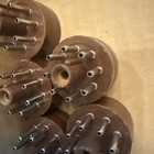 Amphenol 8-pin Octal Male Connector Brown  Lot Of 3