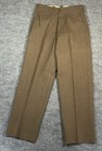 Vintage 1950 Us Army Wool Field Trousers 34x33 Od-33 Korean War Usgi