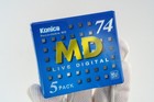 New Konica Md74a-5p  live Digital  Minidisc Blank Media - 5 Pack Sealed
