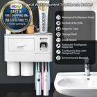 Multifunctional Wall-mounted Toothbrush Holder  Automatic Grey
