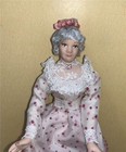 Miniature Dollhouse 1 12 Scale Porcelain Doll-older Lady grandmother - Pt11