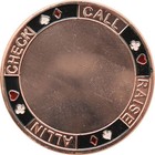Card Guard - Blank Copper Card Guard Poker Protector  