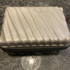 Tumi For Delta Amenity Travel Bag Hard Shell Toiletry Case Gray 6   x4   