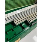 Vintage Keuffel Esser K e Leroy Lettering Kit Set Drafting Templates Green Case