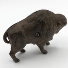 Vintage Antique Buffalo Bison Cast Iron Bank Animal Figurine