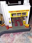 Danbury Mint Shell Service Gas Station Clock Diorama Highly Detailed - Vintage