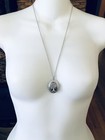 Tree Of Life Double Locket Necklace  Vintage Antique Silver Family Photo Pendant