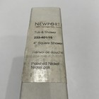 Newport Brass 233-401 15 4  Square Bathroom Shower Drain Polished Nickel New