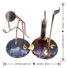 Golfer Breaking Clubs - With Golf Bag flag