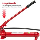 12 Ton Porta Power Hydraulic Jack Kit  4 6ft Hose Auto Body Repair Set 26455 Lbs