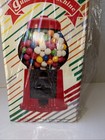 Gumball Machine With Coin Bank - Red  Vintage Bubble Gum Candy Dispenser  read 