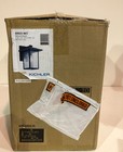 Kichler Capanna 1-light Black Outdoor Wall Mount Sconce Clear Water Glass 13 25 