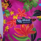 Maui Island Apron Pink Hawaiian Hula Tropical Floral Pockets Made Hawaii