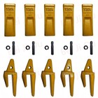 119-3204 Cat Style J200 Backhoe Bucket Shanks   1u3202 Dirt Teeth With Pins -5pk